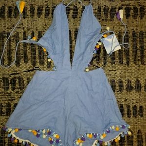 One piece shorts with top